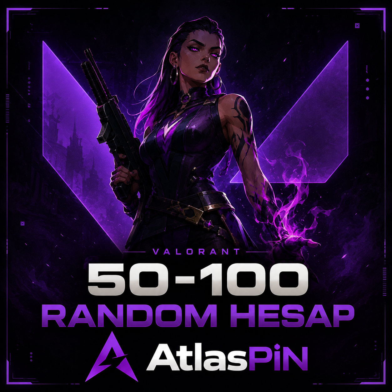 50 - 100 Valorant Random Hesap (TR)