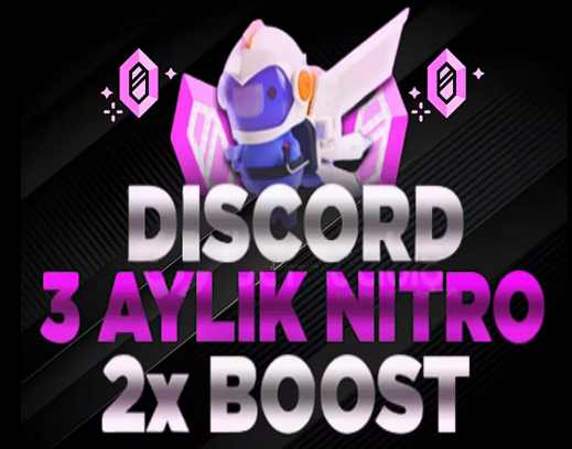 Discord 3 Aylık Nitro ( Boostlu )